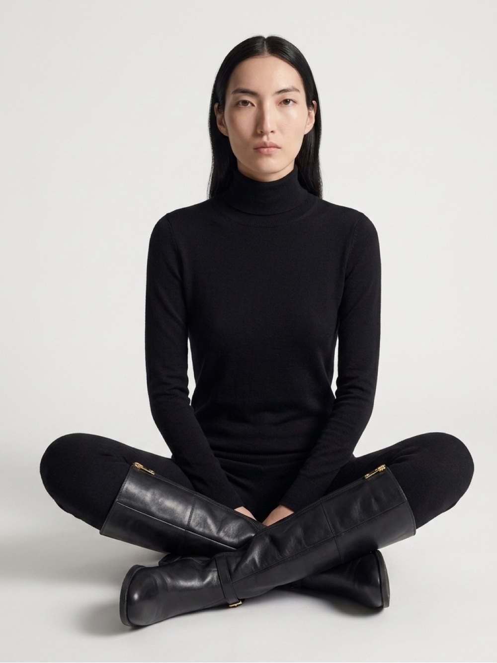 Tommy Hilfiger high black boots